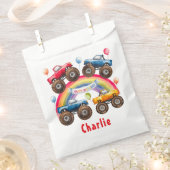 Monster Truck Rainbow Boy Verjaardag Bash Bedankzakje (Geknipt)