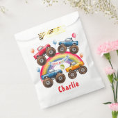 Monster Truck Rainbow Boy Verjaardag Bash Bedankzakje (Gezegeld)