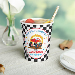 Monster Truck Rally Birthday Party Decorations Papieren Bekers