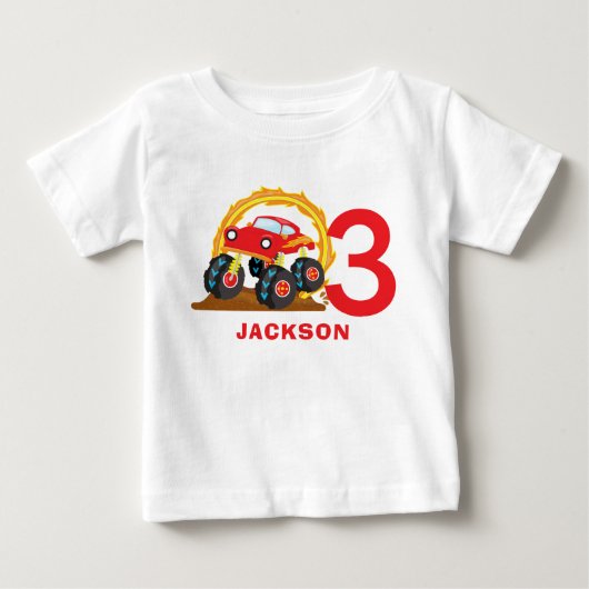 Monster Truck Rally Birthday Party Outfit (Voorkant)