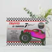 Monster Truck Rally Invitation Kaart (Staand voorkant)