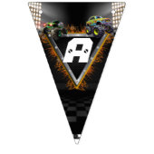 Monster Truck Rally Verjaardag Vlaggetjes (Derde vlag)