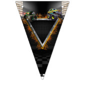 Monster Truck Rally Verjaardag Vlaggetjes (Eerste vlag)
