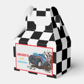 Monster Truck Rally Verjaardagsfeestdecoraties FAV Bedankdoosjes (Achterkant)