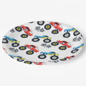 Monster Truck Rally Verjaardagsfeestje Papier Bord (Gekanteld)