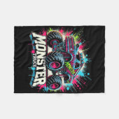Monster Truck Retro Kleurrijke Graffiti Peuters Vo Fleece Deken (Voorkant (Horizontaal))