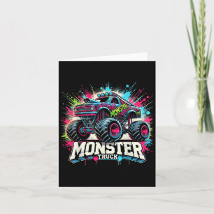Monster Truck Retro Kleurrijke Graffiti Peuters Vo Kaart