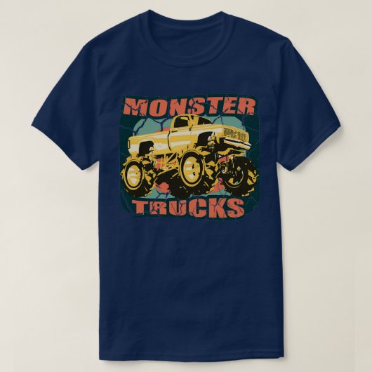 Monster Truck  Retro Truck T-shirt (Design voorkant)