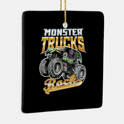Monster Truck Rock Keramisch Ornament (Rechts)
