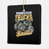 Monster Truck Rock Keramisch Ornament (Links)