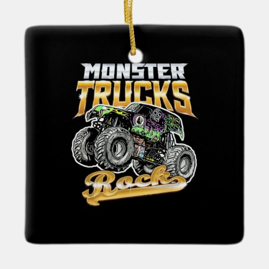 Monster Truck Rock Keramisch Ornament (Voorkant)