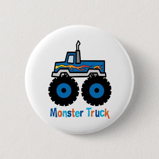 Monster Truck Ronde Button 5,7 Cm (Voorkant)