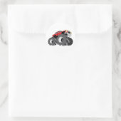 Monster Truck Ronde Sticker (Tas)