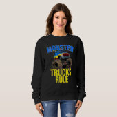 Monster Truck Rule Monster For men Women Kids Trui (Voorkant volledig)