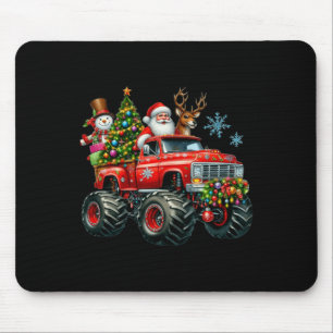 Monster Truck Santa Reindeer Kerstboom Kinder T Muismat