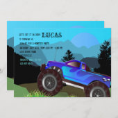 Monster Truck Schilderachtig Uitnodiging (Voorkant / Achterkant)