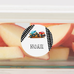 Monster Truck School Naam Labels