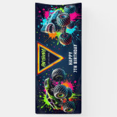 Monster Truck Shark Birthday Banner (Verticaal)