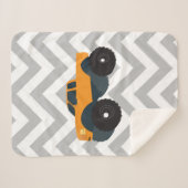 Monster Truck Sherpa Deken (Voorkant (horizontaal))