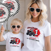 Monster Truck Smash 1e Verjaardag Kinder Shirts