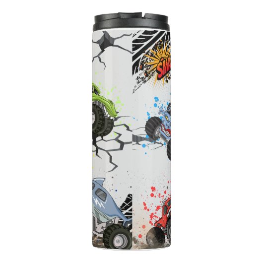 Monster Truck Smash en Crash Thermosbeker (Achterkant)