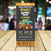 Monster Truck Smash en Rev Kids Verjaardagsfeestje Kaart