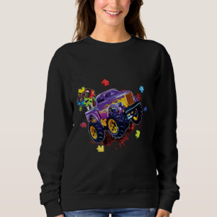 Monster Truck Special Puzzle Autisme Dag Trui