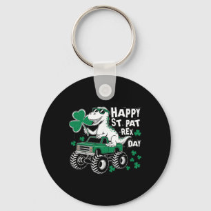 Monster Truck St Patricks Day Dinosaur Gelukkige S Sleutelhanger