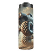 Monster Truck Stadium Racing Power Thrill Thermosbeker (Voorkant)