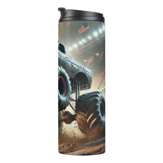 Monster Truck Stadium Racing Power Thrill Thermosbeker (Geroteerd rechts)