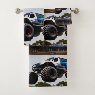 Monster Truck Start Bad Handdoek
