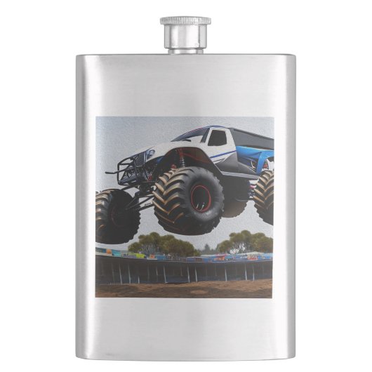 Monster Truck Start, Hip Flask Flacon (Voorkant)