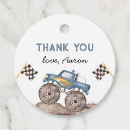 Monster Truck, start je motor Bedankjes Labels