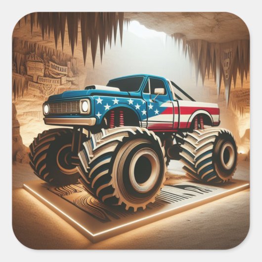 MONSTER TRUCK STICKER (Voorkant)