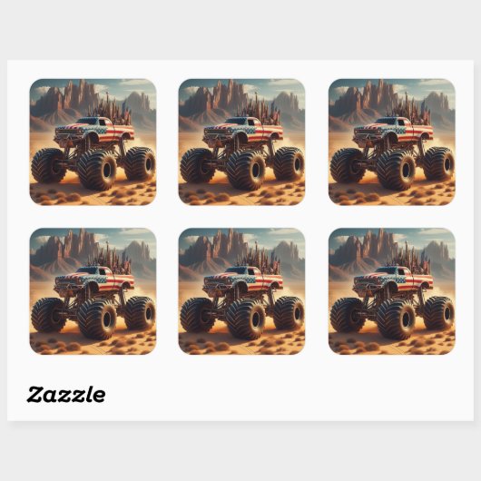 MONSTER TRUCK STICKER (Vel)