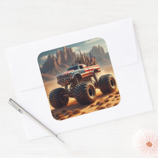 MONSTER TRUCK STICKER (Envelop)
