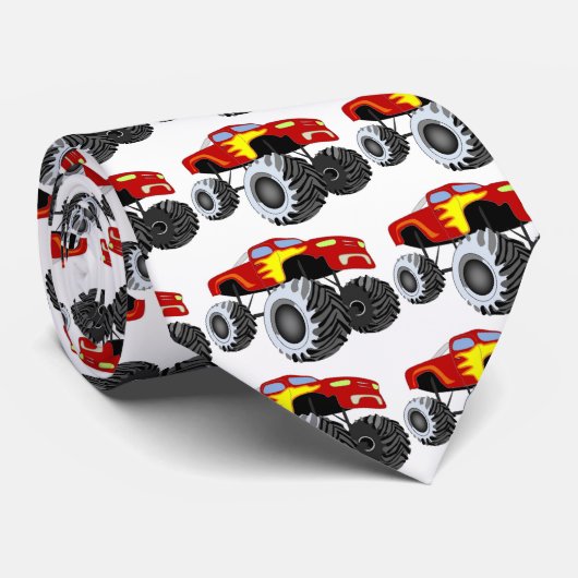 Monster Truck Stropdas (Opgerold)