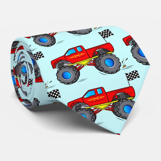 Monster Truck Stropdas (Opgerold)