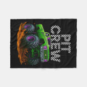 Monster Truck T Crew Family Matching Birthday Part Fleece Deken (Voorkant (Horizontaal))