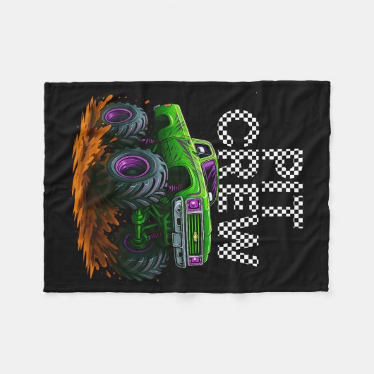 Monster Truck T Crew Family Matching Birthday Part Fleece Deken (Voorkant (Horizontaal))