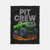 Monster Truck T Crew Family Matching Birthday Part Fleece Deken (Voorkant)