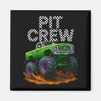 Monster Truck T Crew Family Matching Birthday Part Magneet