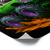 Monster Truck T Crew Family Matching Birthday Part Poster (Hoek)