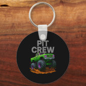 Monster Truck T Crew Family Matching Birthday Part Sleutelhanger (Voorkant)