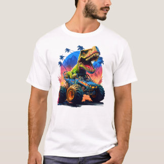 Monster Truck & T-Rex Dinosaurus T-shirt