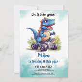 Monster Truck T-Rex jongen Verjaardag Kaart (Voorkant)