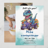 Monster Truck T-Rex jongen Verjaardag Kaart (Voorkant / Achterkant)