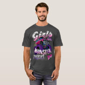 Monster Truck T Shirt Girls als Monsters (Voorkant volledig)