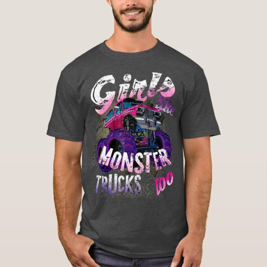 Monster Truck T Shirt Girls als Monsters (Voorkant)