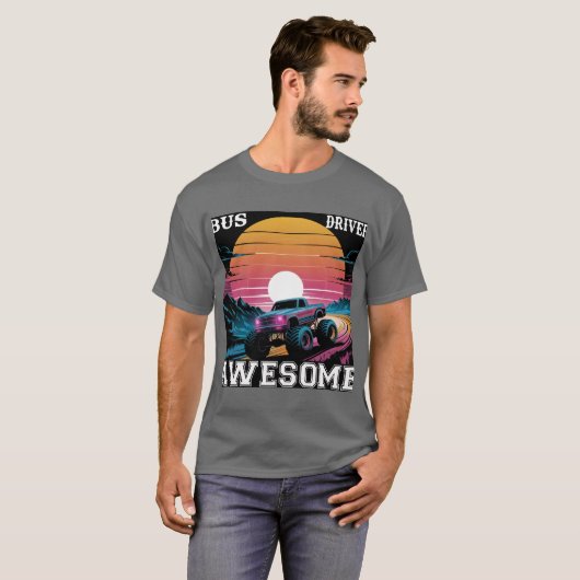  Monster Truck T-shirt - Sunset Drive Design (Voorkant volledig)